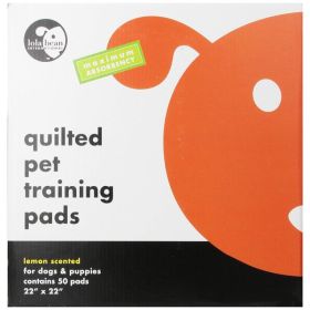 Lola Bean Quilted Pet Training Pads  Lemon Scent