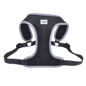 Coastal Pet Comfort Soft Reflective Wrap Adjustable Dog Harness  Black  Large  28 to 36" Girth (1" Straps)