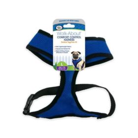 Four Paws Comfort Control Harness (Option: Blue  Large  For Dogs 11 to 18 lbs (19" to 23" Chest & 13" to 15" Neck))