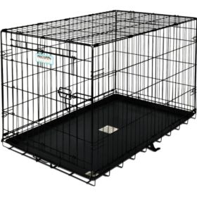 Precision Pet Pro Value by Great Crate  1 Door Crate  Black (Option: Model 2000 (24"L x 18"W x 19"H) For Dogs up to 25 lbs)