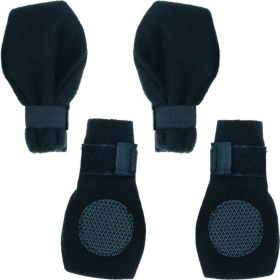 Fahion Pet Arctic Fleece Dog Boots  Black (Option: XSmall (2.25" Paw))