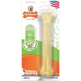 Nylabone Flexi Chew Dog Bone  Chicken Flavor (Option: Giant (1 Pack))