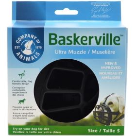 Baskerville Ultra Muzzle for Dogs (Option: Size 5  Dogs 60 to 90 lbs  (Nose Circumference 13.7"))