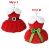 Christmas Dog Dresses ForSmall Dog Clothes Christmas Cat Pet Dress Fancy Princess Puppy Dress Festival Apparel