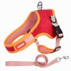 Dog Harnesses and dog leash set; Suede Pet Chest Strap Saddle Vest Style Dog Chest Back Reflective Dog Strap Dog Rope