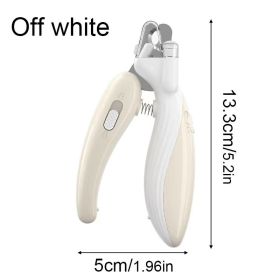 Cute Pets Nail Clippers Labor-Saving Dogs Nail Clipper Scissors  Professional Pet Nail Clippers Cat Nail Trimmer Labor-Saving Pet Claw Grooming Scisso (Color: Off White)