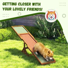 Dog Agility Ramp , Pet Seesaw (Color: as picture)