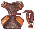 Pet Life Luxe 'Pawsh' 2-In-1 Mesh Reversed Adjustable Dog Harness-Leash W/ Fashion Bowtie