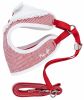 Pet Life Luxe 'Spawling' 2-In-1 Mesh Reversed Adjustable Dog Harness-Leash W/ Fashion Bowtie