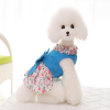 Dog Dress Bowknot Floral Dress Cute Rosette Dog Sundress Dog Princess Dresses