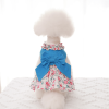 Dog Dress Bowknot Floral Dress Cute Rosette Dog Sundress Dog Princess Dresses