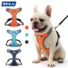 Dog Harnesses; Pet Traction Rope Mesh Breathable Big Dog Chest Strap Vest Reflective Dog Rope Spot