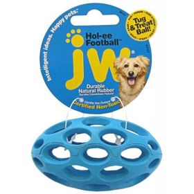 JW Pet Hol (Option: ee Football Rubber Dog Toy Mini (3.75" Long))